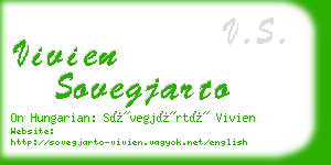 vivien sovegjarto business card